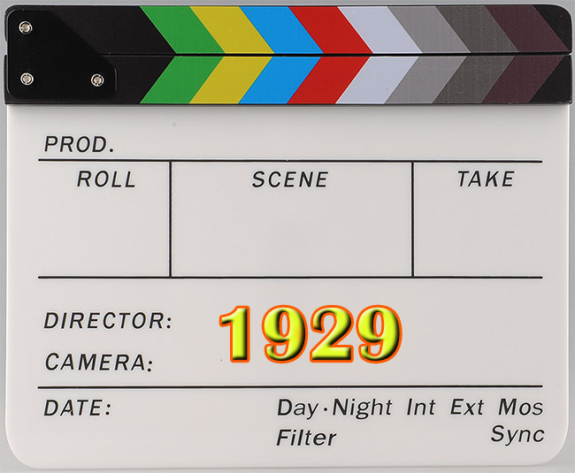1929 Clapper Board